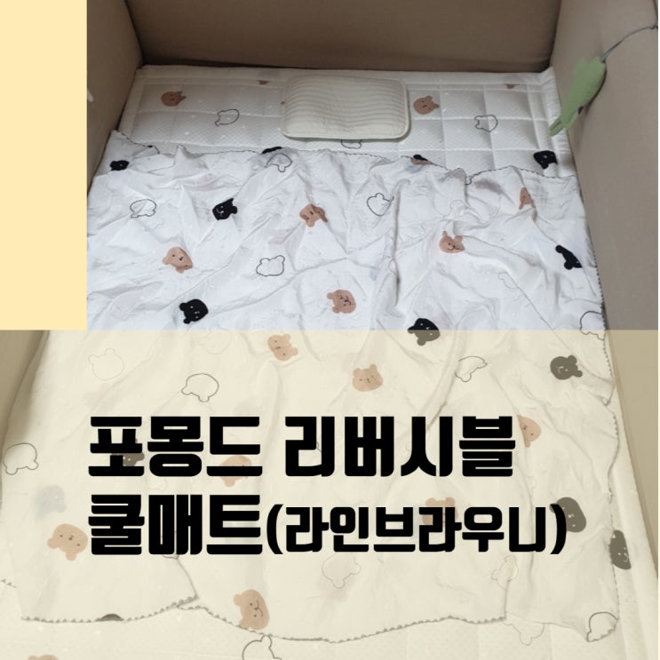  포몽드 리버시블 쿨매트 라인브라우니/ 핫세일 라이브 구매 >_<