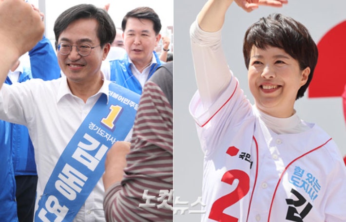 "부동층 잡자" 마지막 주말…김동연‧김은혜, 열세지역 총력전