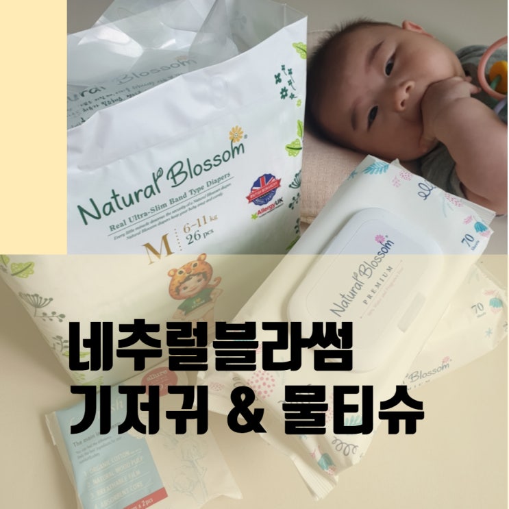  네추럴블라썸 비건 기저귀 비건물티슈 체험단 당첨(하기스맥스드라이와 네추럴블라썸비건기저귀 개인적 비교리뷰)