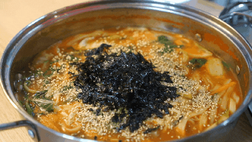  칼국수밀키트 칼국수만드는 법, 77마켓 얼큰칼국수 후기