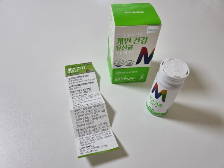 [유투바이옴솔루션] 유투바이오틱스 개인 건강 유산균 M형