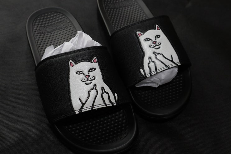  립앤딥 공식 홈페이지에서 직구한 고양이 슬리퍼