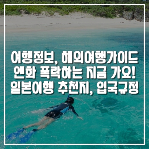  여행정보, 엔화 폭락하는 지금 가기 좋은  해외여행추천 일본여행 가볼 만한 곳, 입국규정