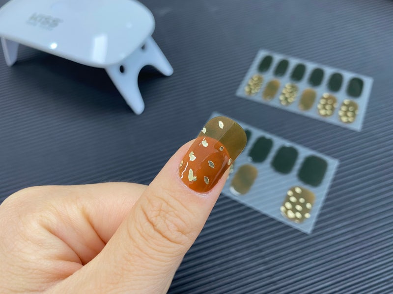 다이소 신상품! 진짜 젤네일같은 네일스티커 키스뉴욕 젤러브마이미 젤네일스티커 5