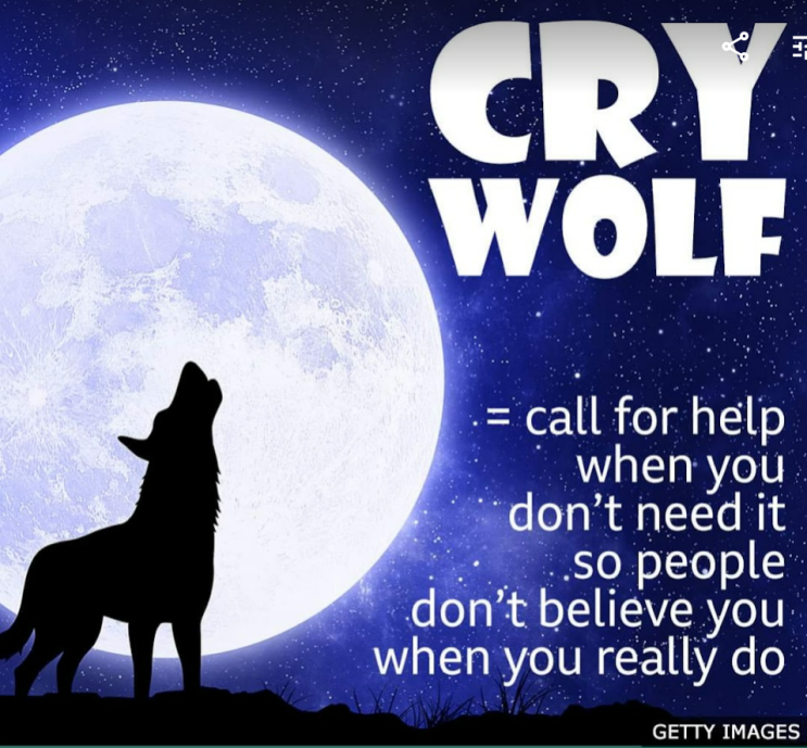  [영어] Cry wolf 관용어구