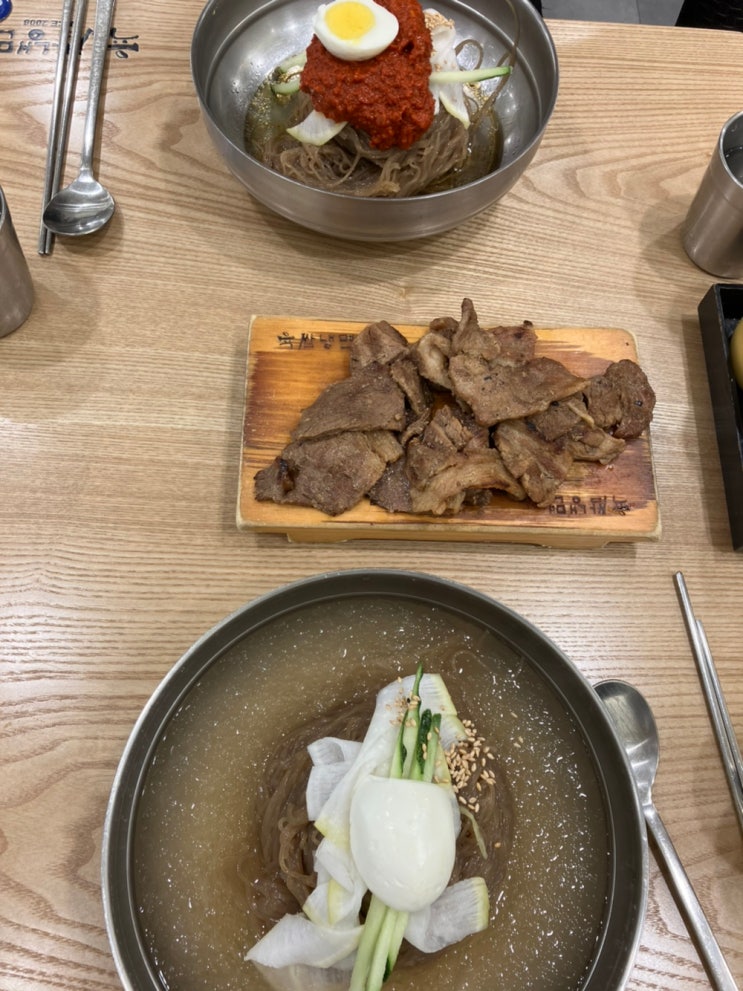  건대 냉면 육쌈냉면 건대점 숯불고기 비냉물냉