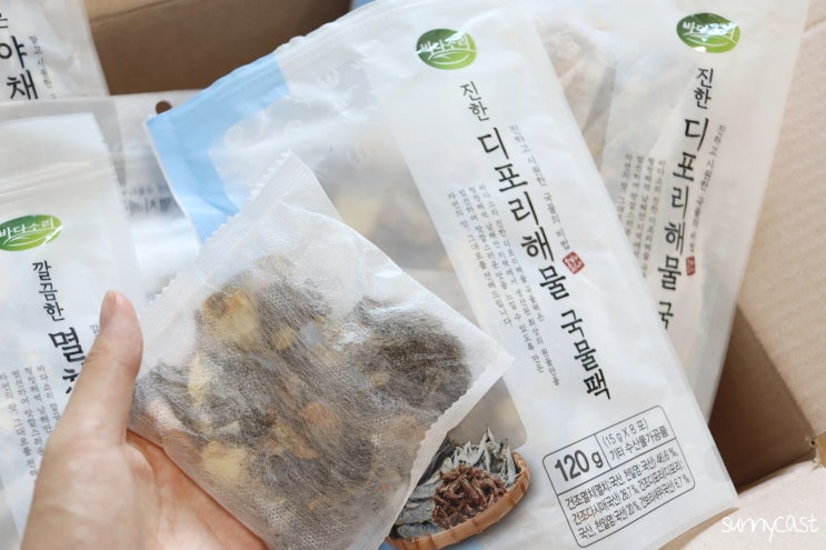  바다소리 육수팩 3종 사용하기 좋은 간편육수 추천