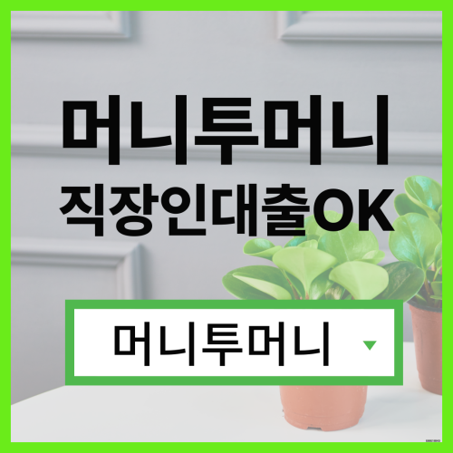  3금융대출, 머니투머니!