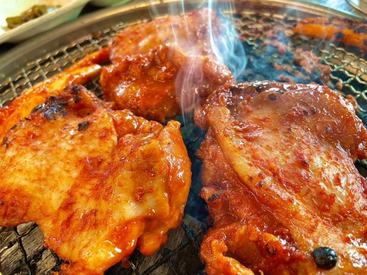  춘천 닭갈비 맛집, 신세계를 맛봄 통나무집숯불닭갈비 내돈내산