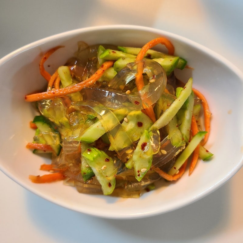 우뭇가사리묵, 우뭇가사리 요리: 우뭇가사리 무침 콩국, 칼로리는 낮은데 맛이...
