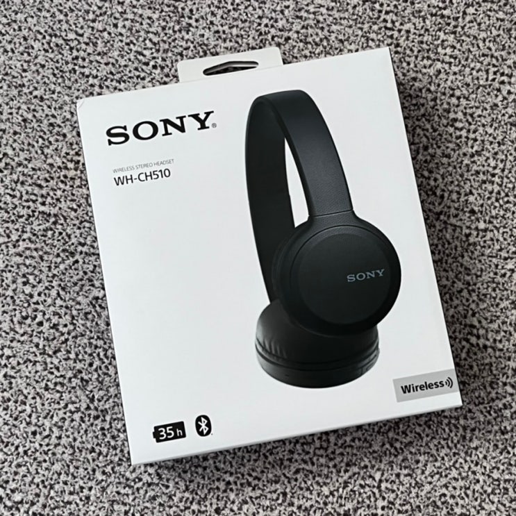 SONY WH-CH510 헤드셋 후기, 착용샷 ㅣ소니 블루투스 헤드폰 black