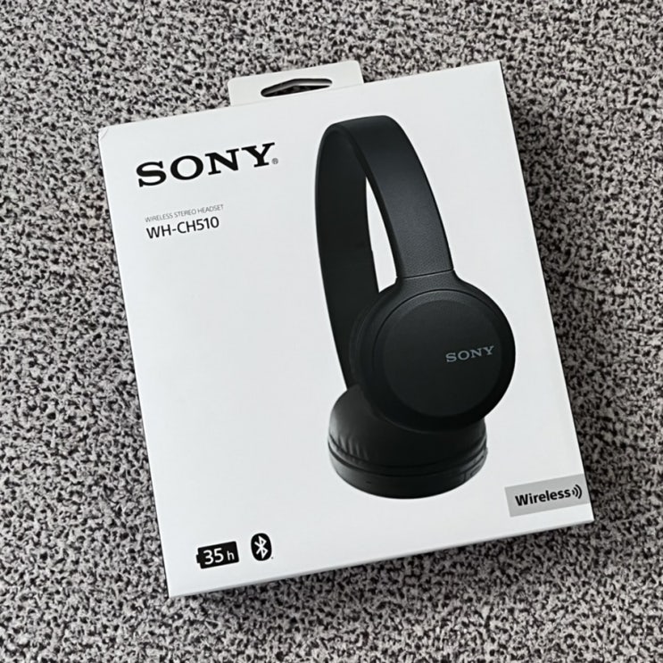  SONY WH-CH510 헤드셋 후기, 착용샷 ㅣ소니 블루투스 헤드폰 black