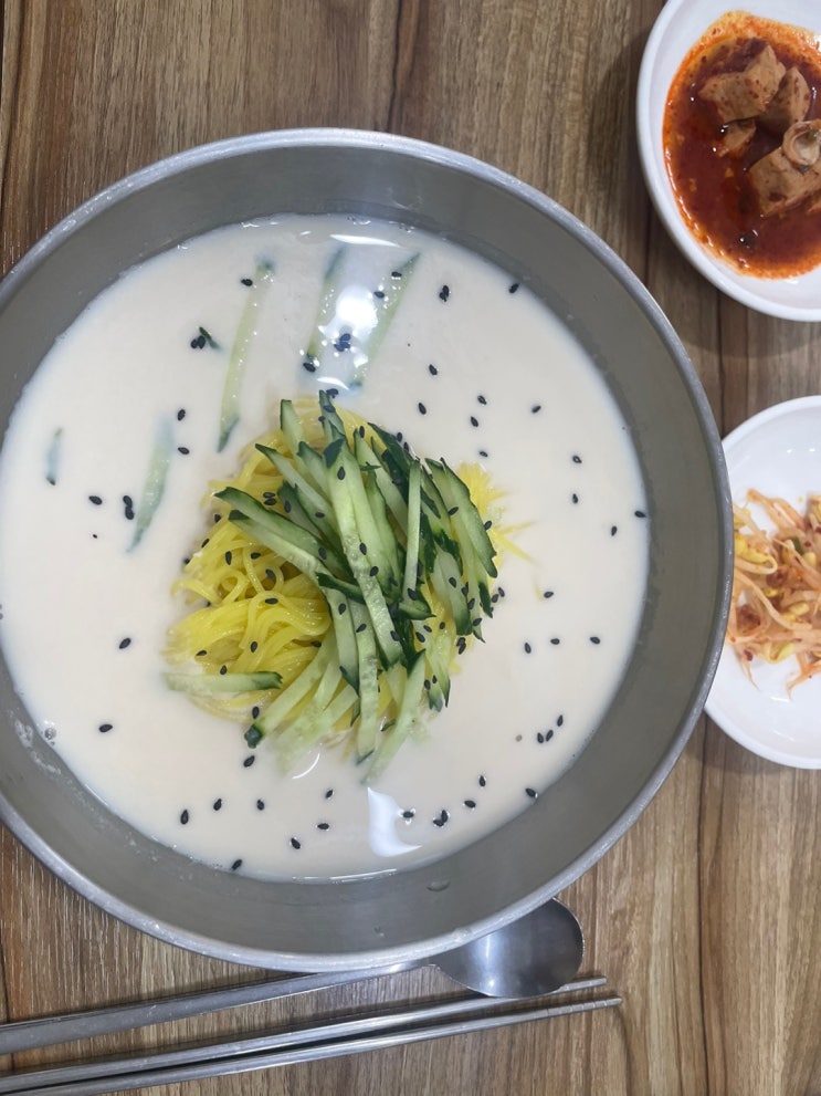 초전동맛집 내돈내산 해담순두부 콩국수 추천