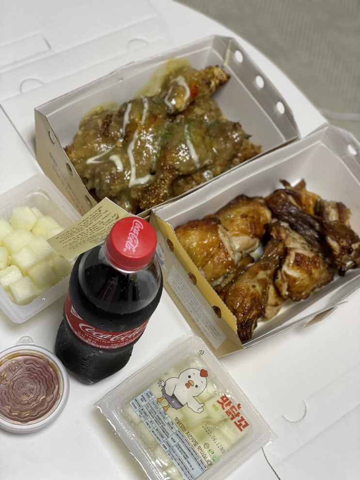  수원치킨맛집 맛닭꼬 9,900원 가성비 갑 로스트치킨 마늘아 현미베이크 먹방 후기
