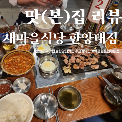  [왕십리역맛집] 소소한 서비스, 맛있는 '새마을식당'한양대점