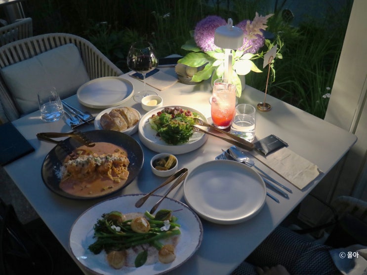  보메청담 야외 테라스가 멋진 청담동맛집에서 즐긴 디너와 와인