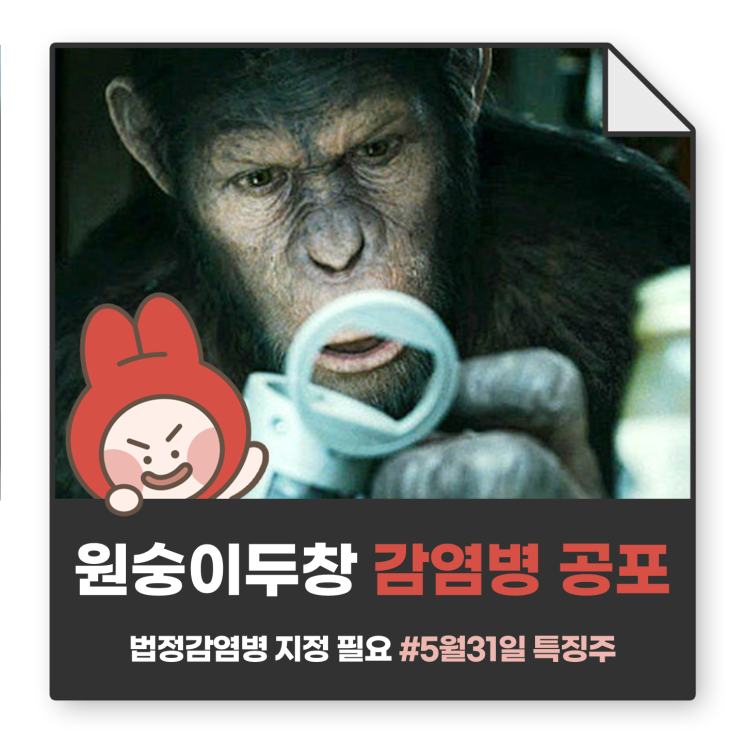 [Daily 야매테마] 원숭이두창 법정감염병 지정 필요!