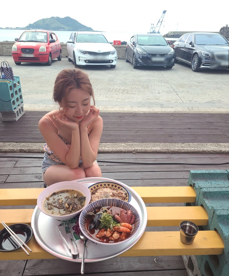  협재해수욕장맛집 협재해물라면오빠네 크 아주좋아