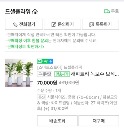  아는 형 집들이로 여인초 선물했어요!