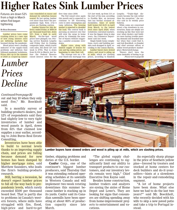  나는 Wall Street Journal(WSJ)로 영어공부/경제공부 한다 - 22.05.31(화)