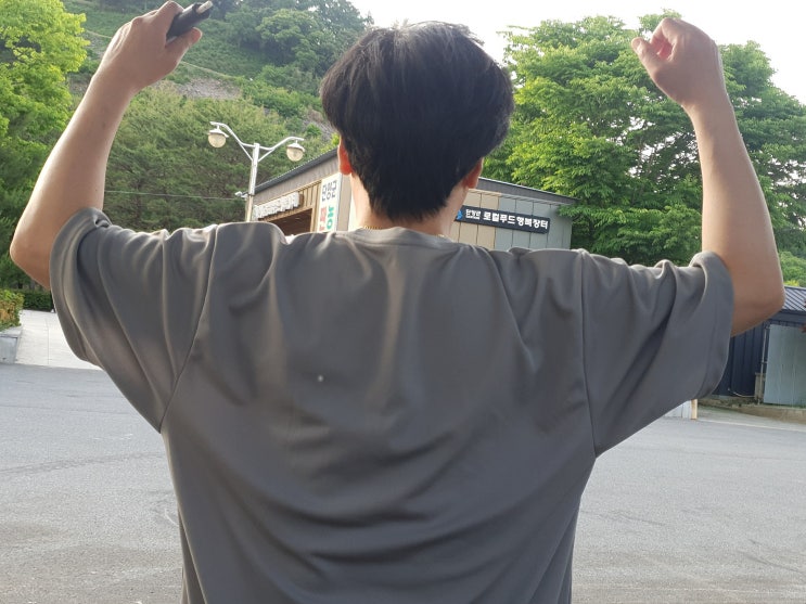  글리머 드라이 라운드 메쉬 무지반팔티