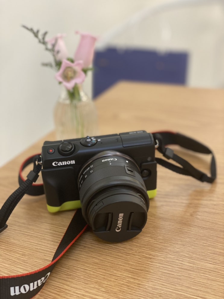  블로그 입문용 카메라 추천! 캐논 EOS M100 미러리스 카메라(신민아 카메라, 찍은사진 후기, 핸드폰사진 비교, 유튜브 브이로그용)