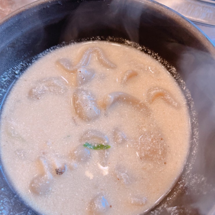  탑립동 맛집 들깨 수제비가 갑자기 너무 먹고 싶어서_탑립동 한알천 메밀들깨수제비 9000