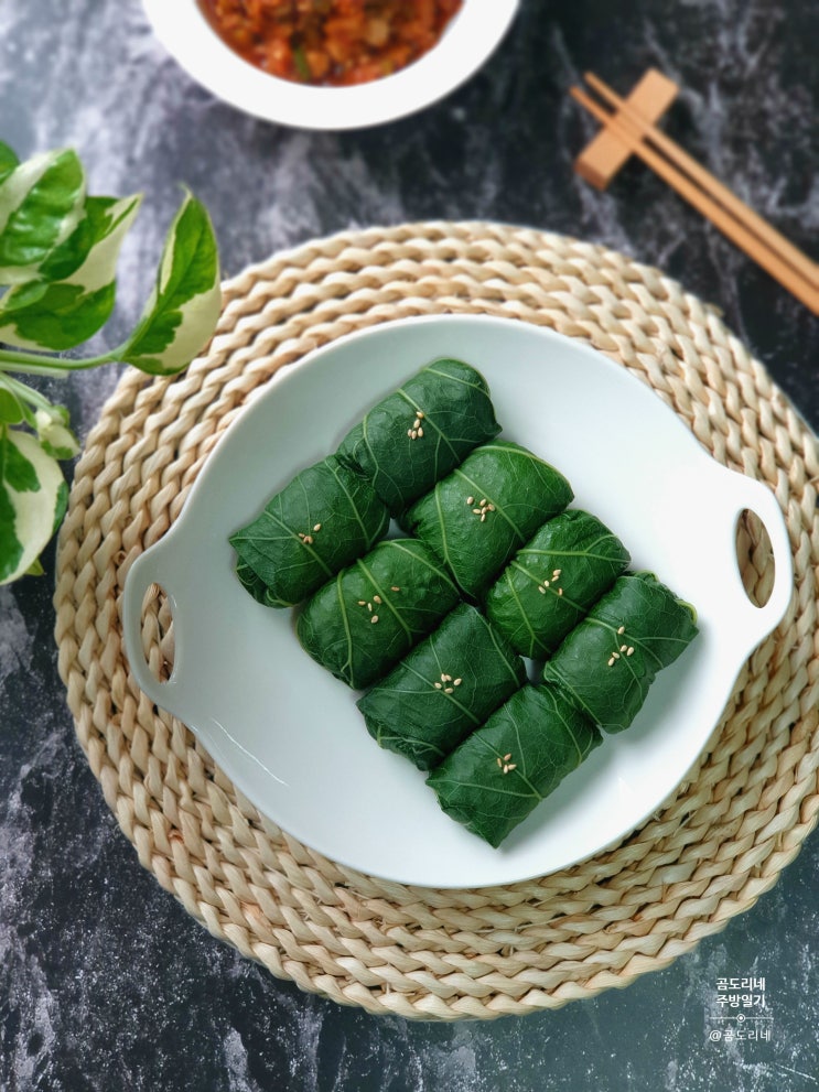  머위잎쌈 입맛돋는 머위쌈밥요리(머위잎삶기, 머위삶는법)