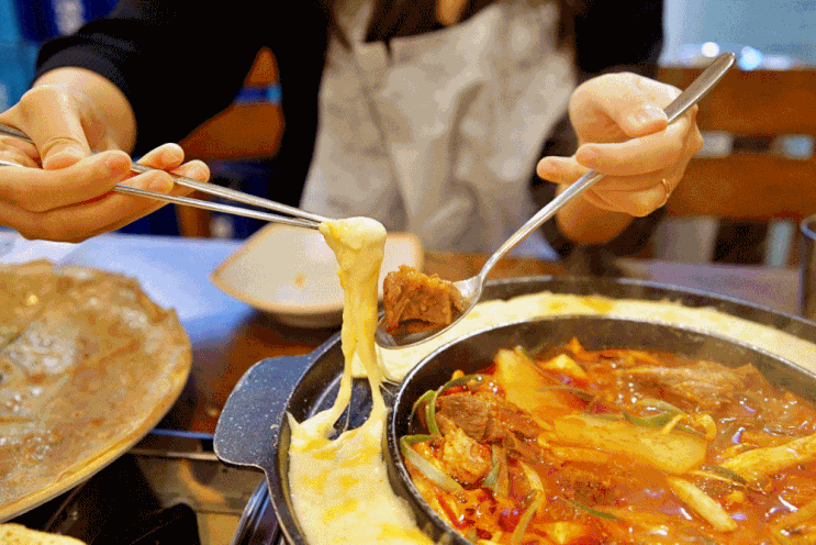노원역 돼지갈비 맛집 동선식당 노원점, 매콤한 치즈돼지갈비