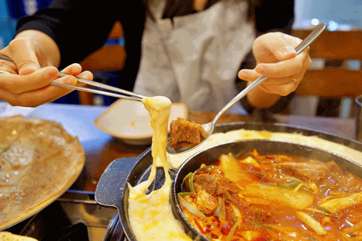  노원역 돼지갈비 맛집 동선식당 노원점, 매콤한 치즈돼지갈비