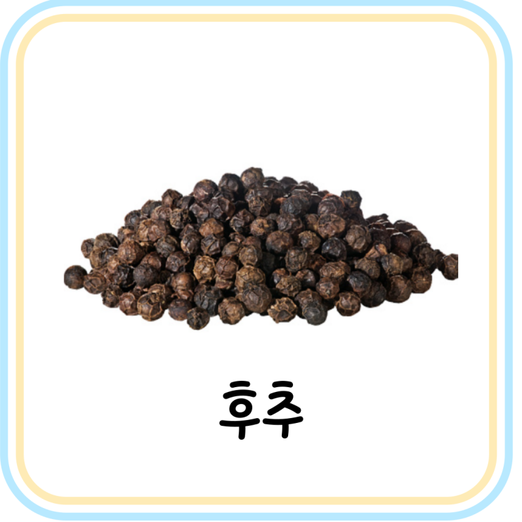  후추 효능과 성분을 알아보자 (feat. 피페린)