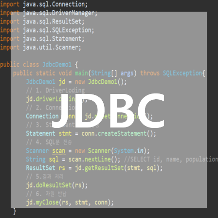  [JDBC] Java Application 실행 프로세스 / JDBC 프로그래밍