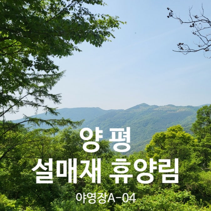  [양평설매재자연휴양림] 이용후기, 시설 및 주차정보(야영장A-4 명당!)