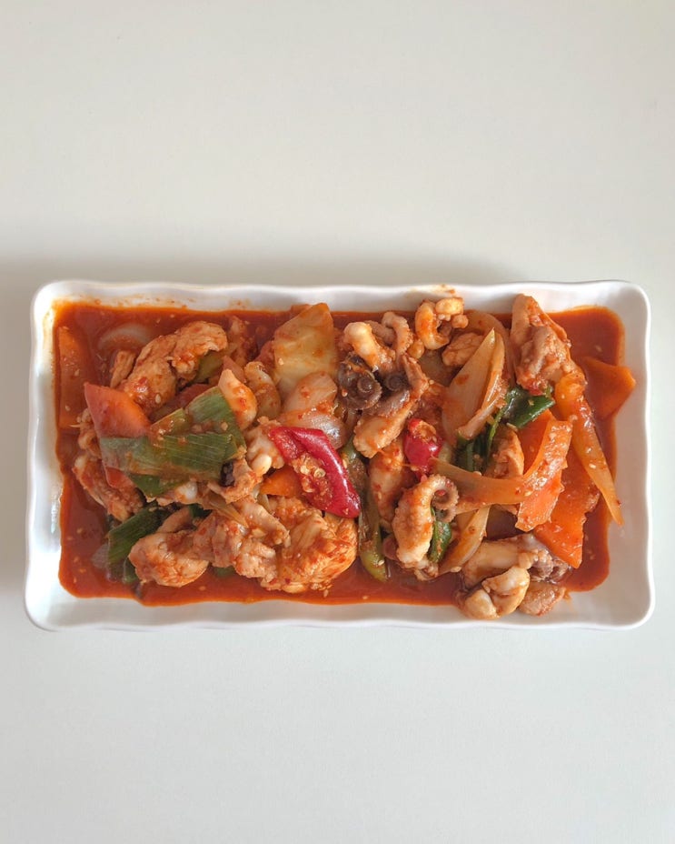  [강경 농산] 햇고춧가루 매운맛으로 쭈꾸미닭볶음 만들어 입맛돋우기