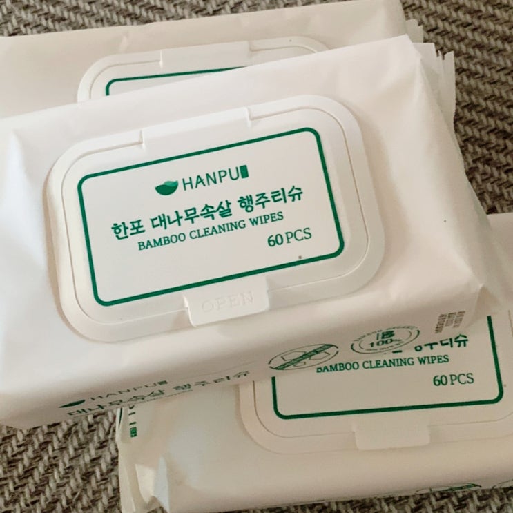  행주물티슈, 한포 대나무속살 행주티슈 로 주방청소 클리어
