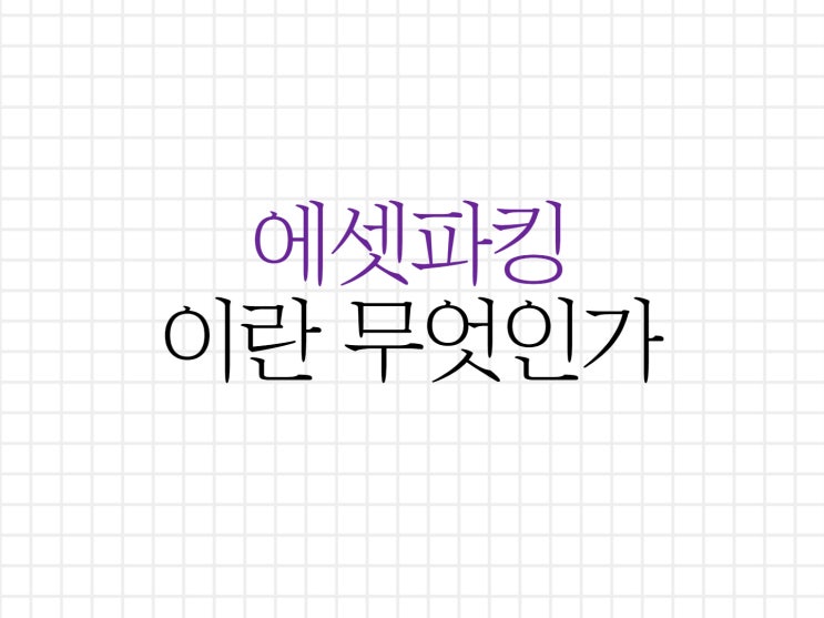 에셋 파킹 이란? 에셋 파킹 이란?