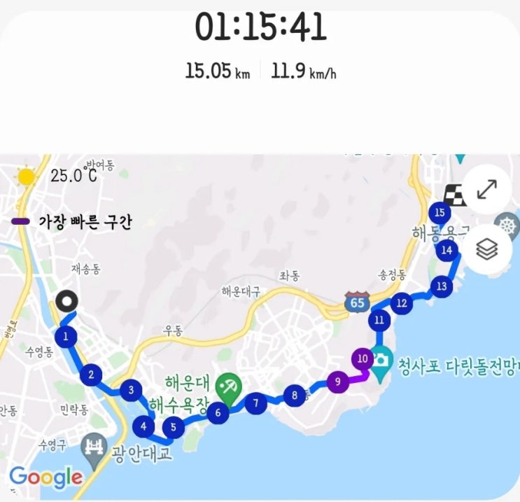   자전거타고>>>센텀역에서 오시리아역까지 /// 달맞이길 오르막길 미쳤다