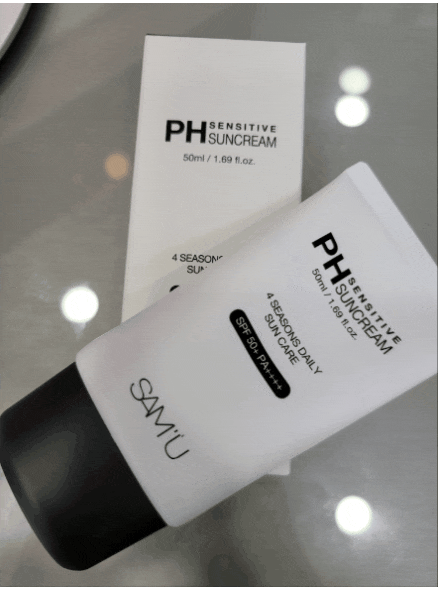  얼굴홍조 에는 피부장벽강화 선크림  쌔뮤 PH센서티브선크림