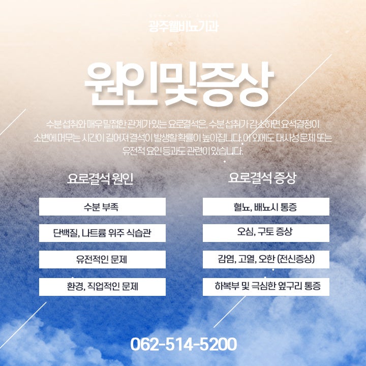 광주요로결석 통증으로 힘들면 [증상, 치료법, 예방법] 2