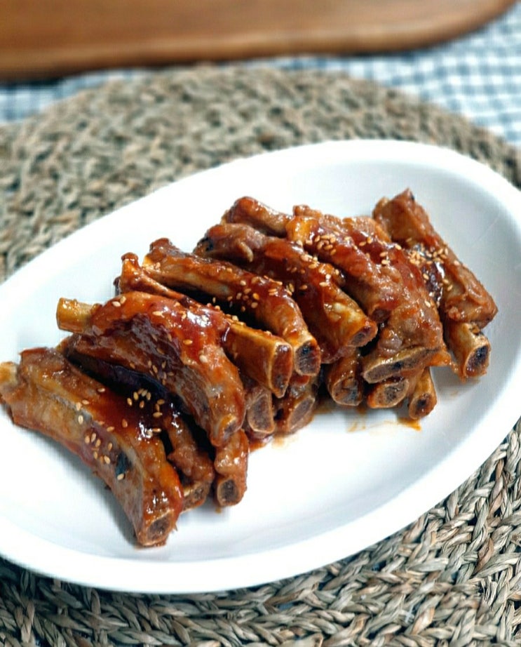  생일메뉴 초간단 돼지쪽갈비찜 만들기 쪽갈비양념 바베큐 폭립 소스 황금레시피 살코기만 쏙