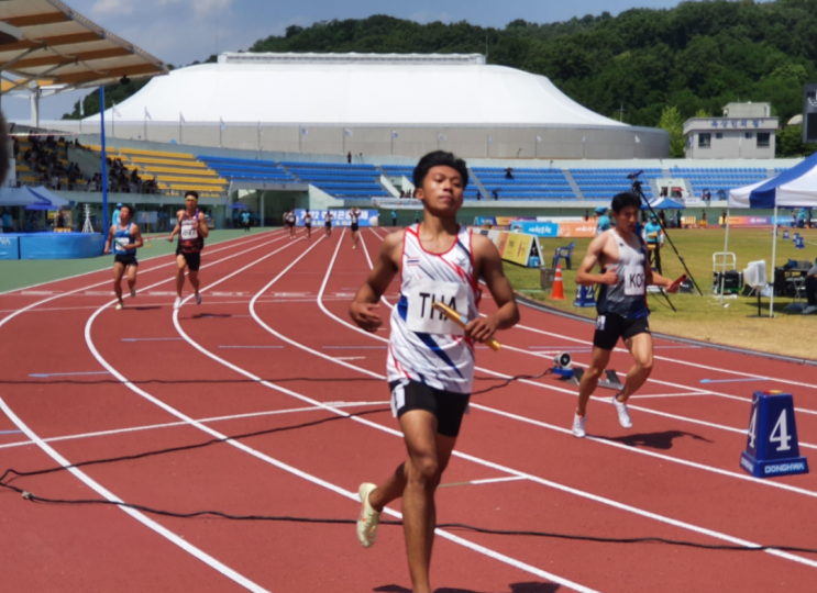 전국육상경기대회] <b>남자</b> 400ｍ <b>계주</b>, 태국 <b>대표팀</b> 38초56... 