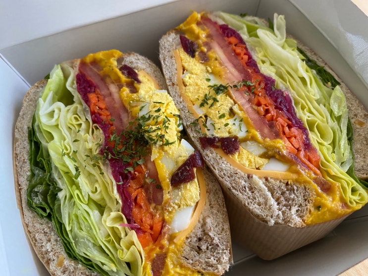  등촌역 샌드위치 찐맛집, 오니테이블! 단호박 치즈 에그 샌드위치 내돈내산 후기!