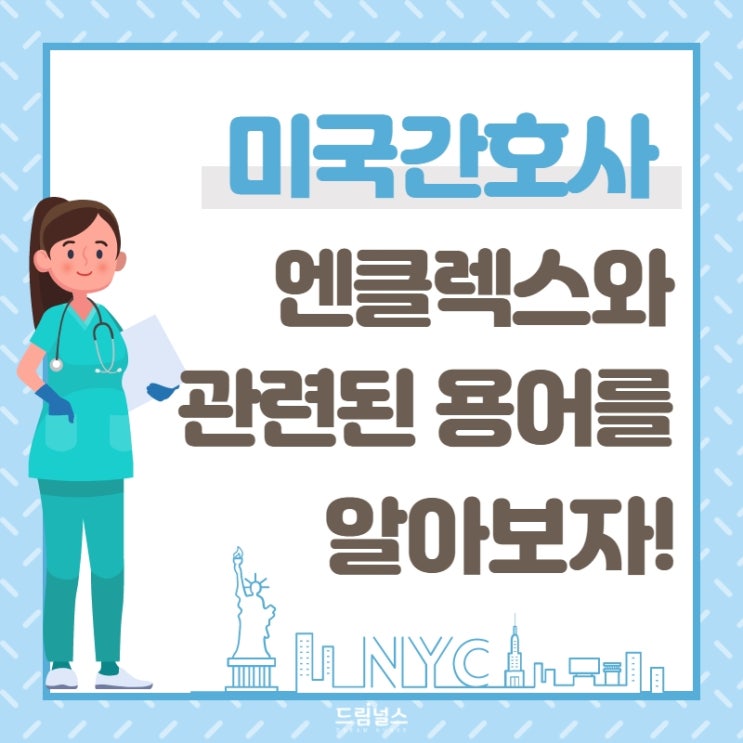 엔클렉스? 미국간호사? 정말 하나도 모르겠어요! 엔클렉스? 미국간호사? 정말 하나도 모르겠어요!