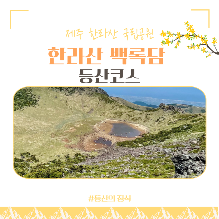  한라산 등산코스 : 성판악 백록담 관음사 (코스 비교 탐방예약 주차장 택시요금)