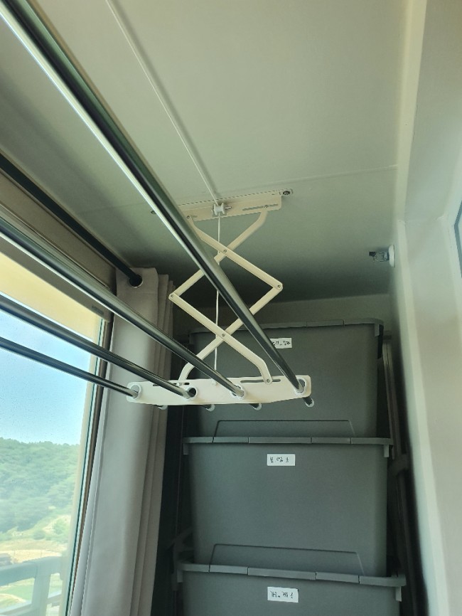  의정부아파트베란다 빨래건조대설치