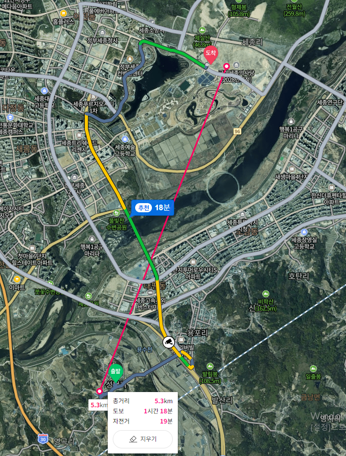  국회세종의사당 직선거리5km 전원주택지 분양