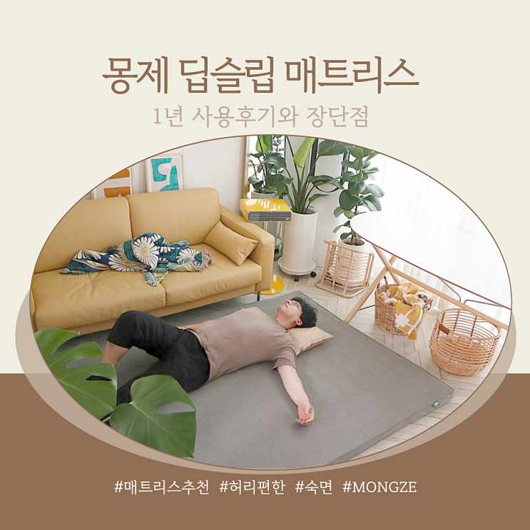  몽제 매트리스 1년 실사용기와 장단점