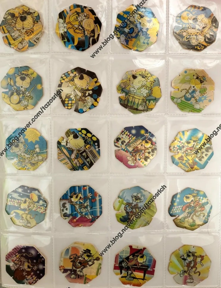 1995 Matutano Rock&Chester Flash tazos complete collection of 20/20 1995 Matutano Rock&Chester Flash tazos complete collection of 20/20