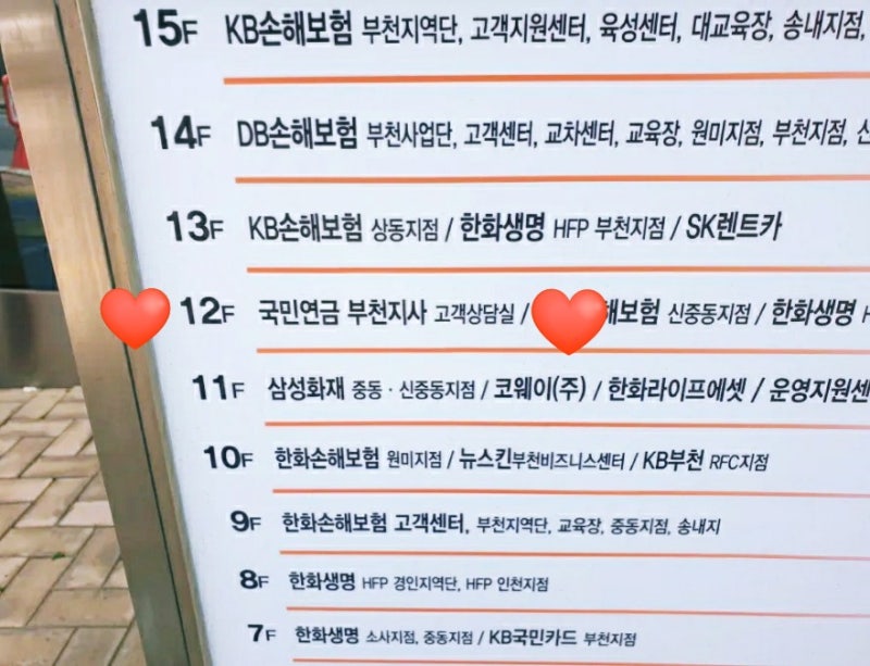 국민연금공단 부천지사 주소 팩스 전화 주차장 운영시간 신중동역 3번 출구