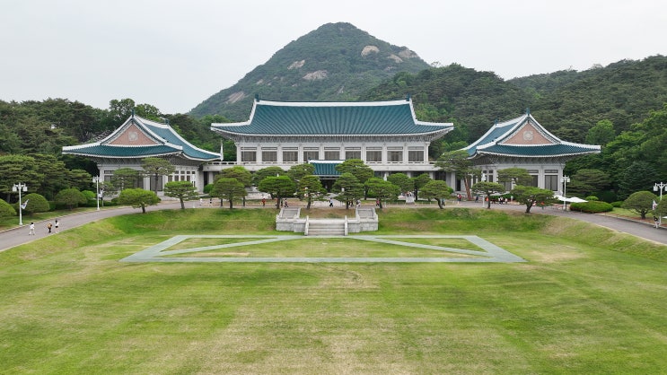  청와대 관람신청하고 청와대 드론촬영.